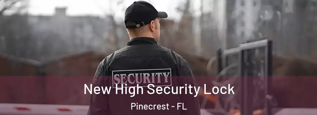  New High Security Lock Pinecrest - FL